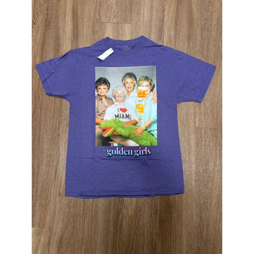 The Golden Girls Mens Purple Heather Graphic T-Shirt ABC‎ Studios Size M NEW